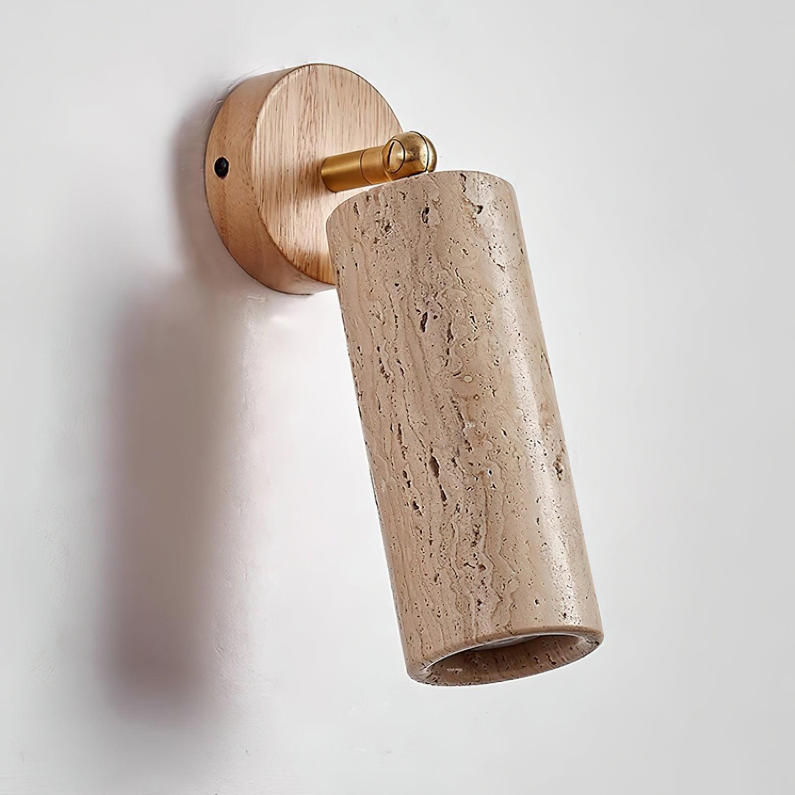 Travion Adjustable Travertine Wall Sconce - Neutralighting