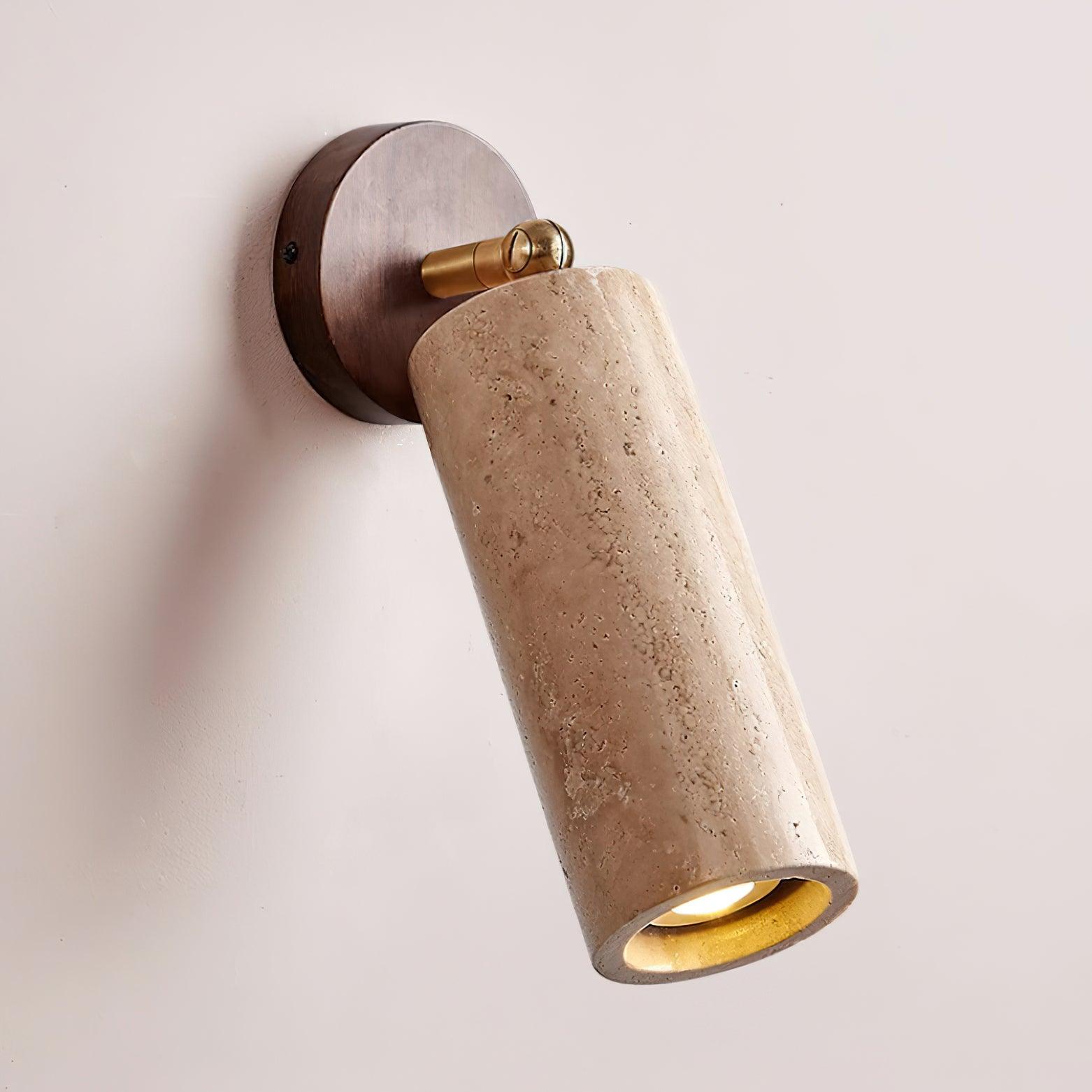Travion Adjustable Travertine Wall Sconce - Neutralighting