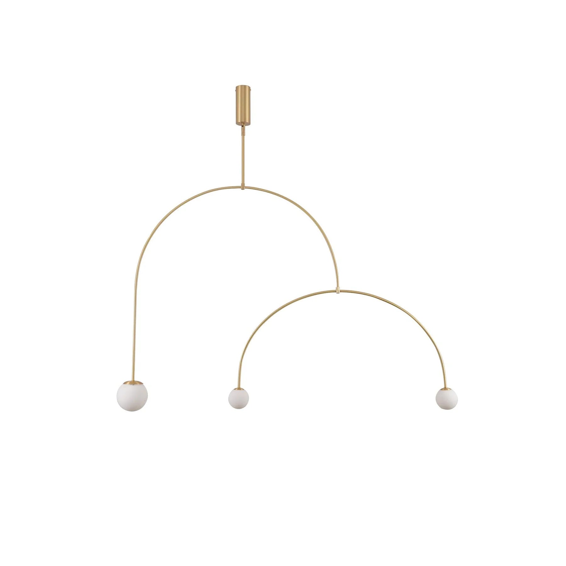 Arisha Minimalist Linear Mobile Pendant Light, Black