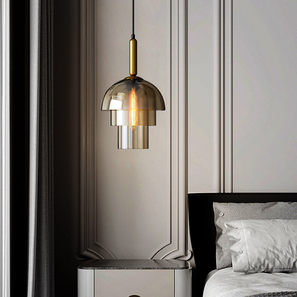 Valentina Modern Metal Glass Pendant Light Living Room Bedroom