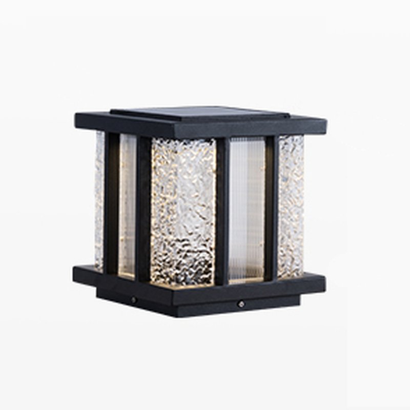 Alraeir Lampe Solaire Extérieure Cube en Verre Moderne - Neutralighting