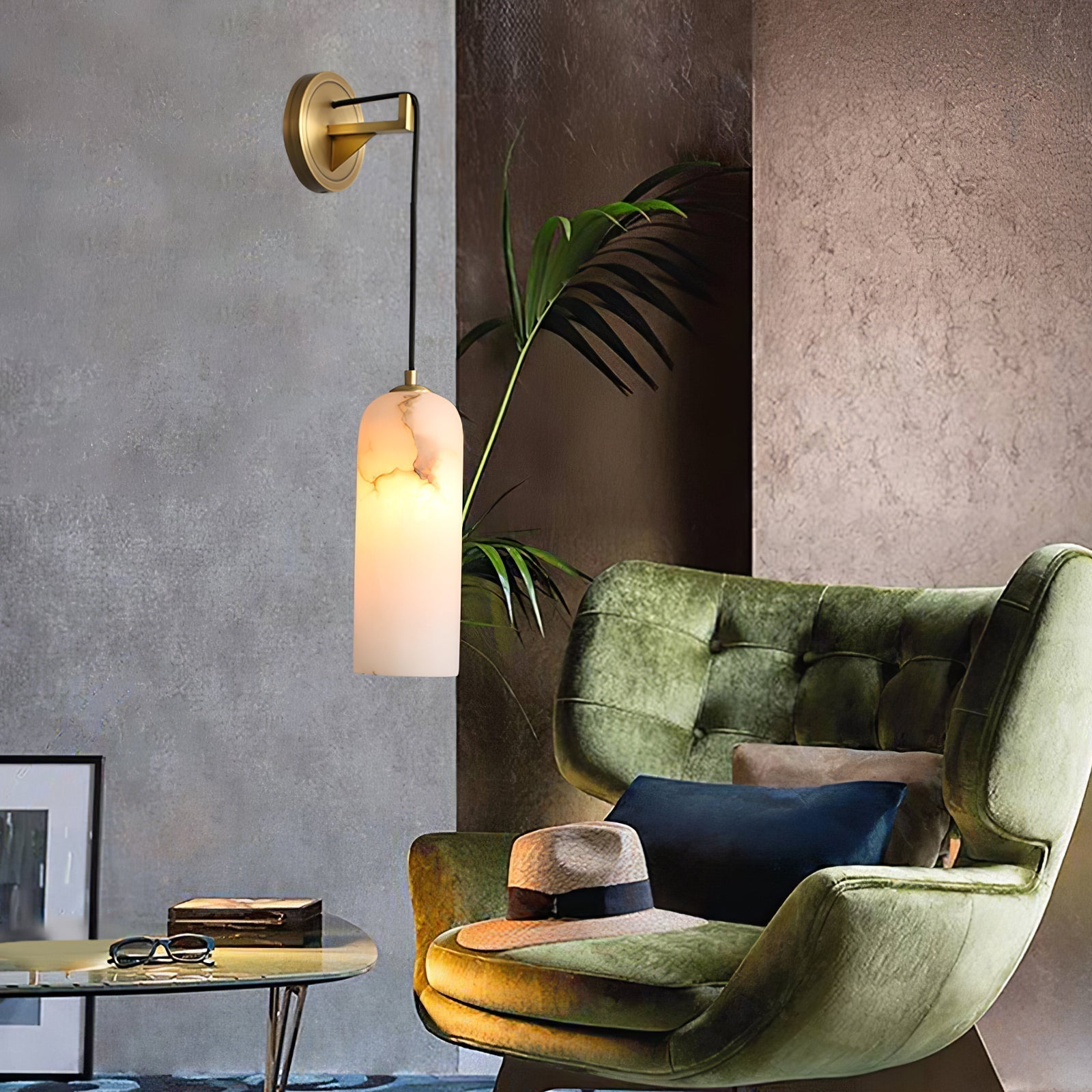 Vaelara Pendant Alabaster Wall Light - Neutralighting