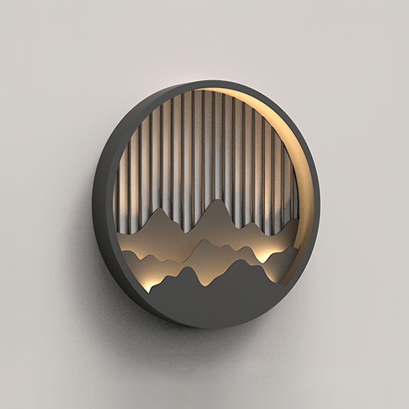 Sumi Mountain Circular Wall Light - Letslighting