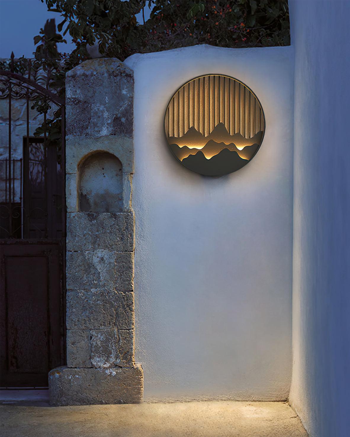 Sumi Mountain Circular Wall Light - Letslighting