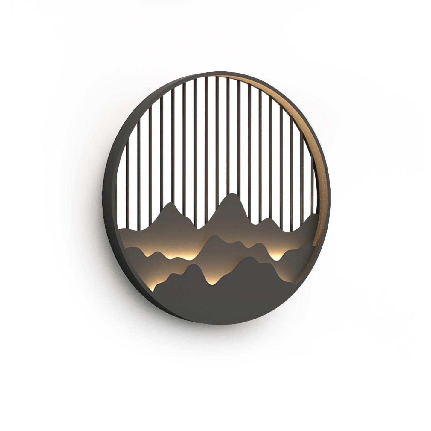 Sumi Mountain Circular Wall Light - Letslighting