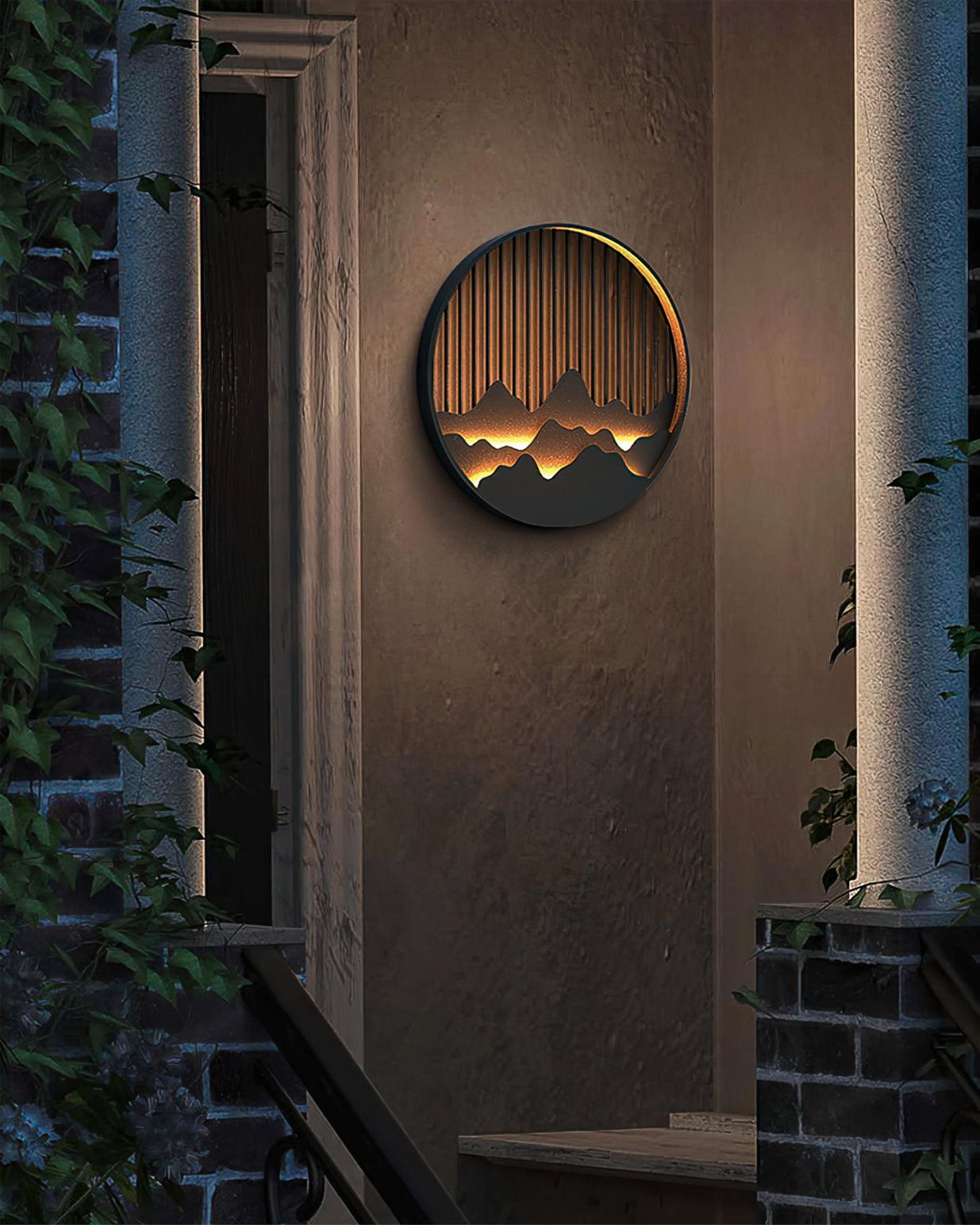 Sumi Mountain Circular Wall Light - Letslighting