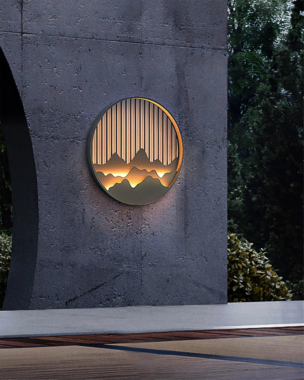 Sumi Mountain Circular Wall Light - Letslighting