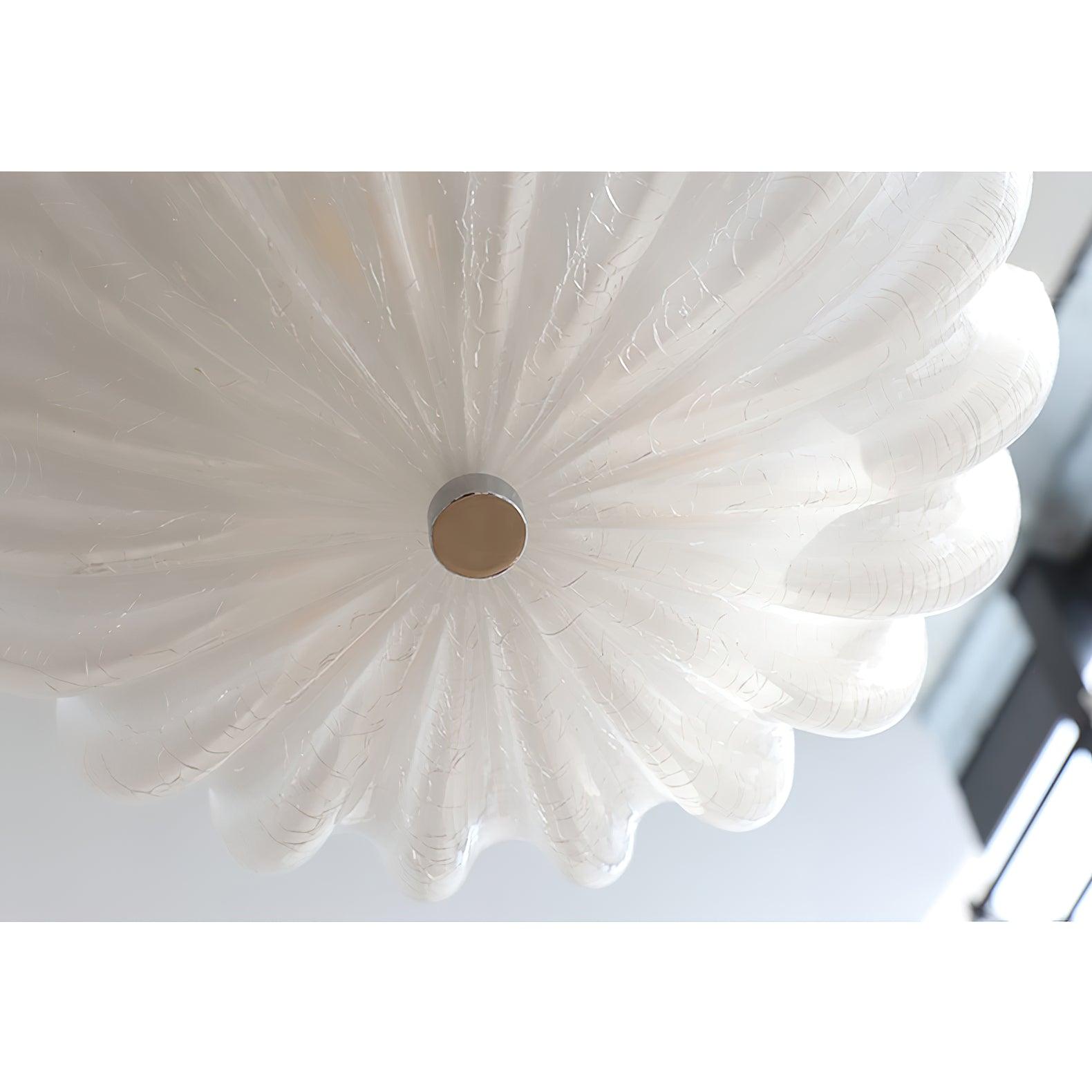 Aurora Ceiling Lamp Murano Blown Glass Shell Inspired - Letslighting