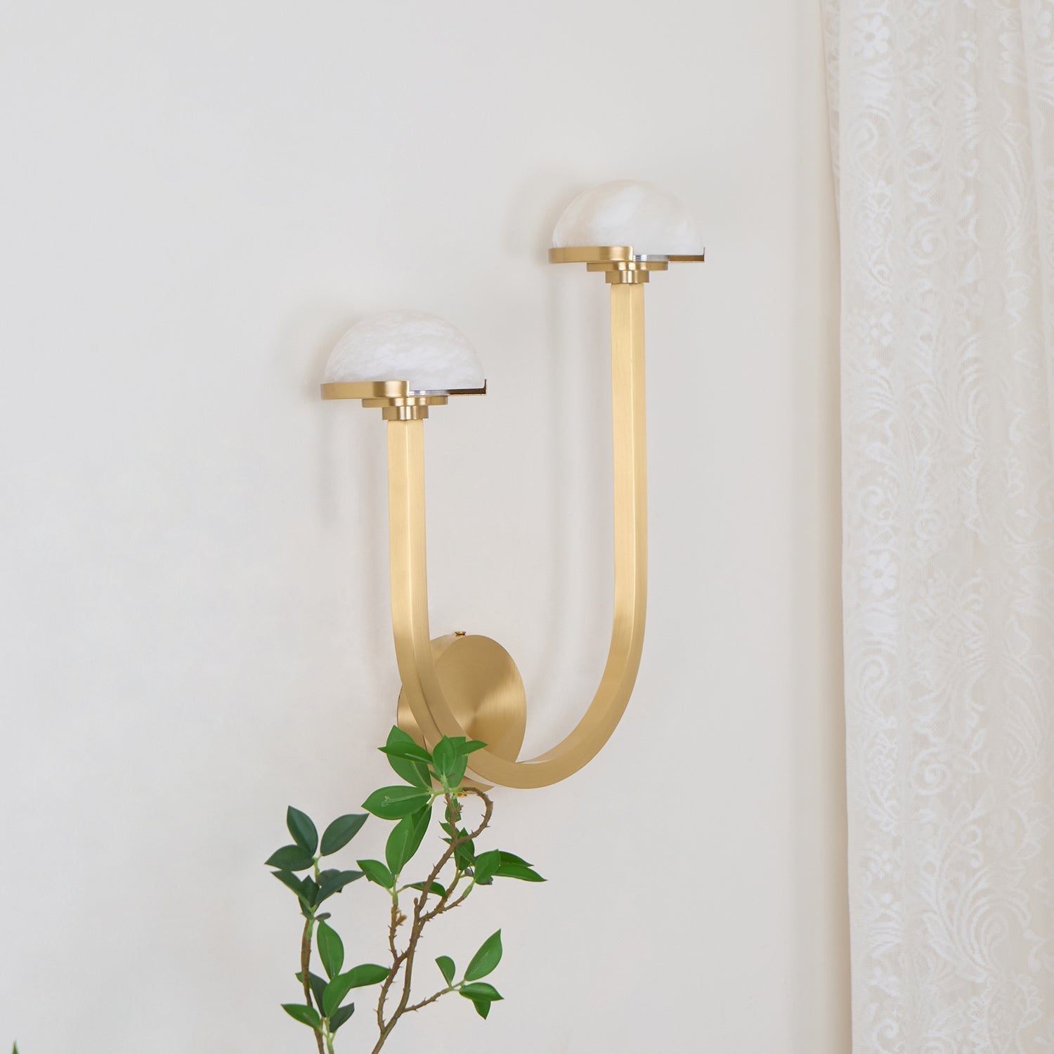Vitalira Double Alabaster Wall Light - Letslighting