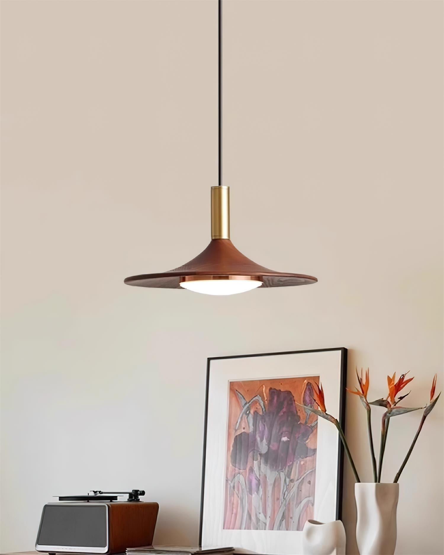 Pendant Light Hat Shape Midcentury - Neutralighting