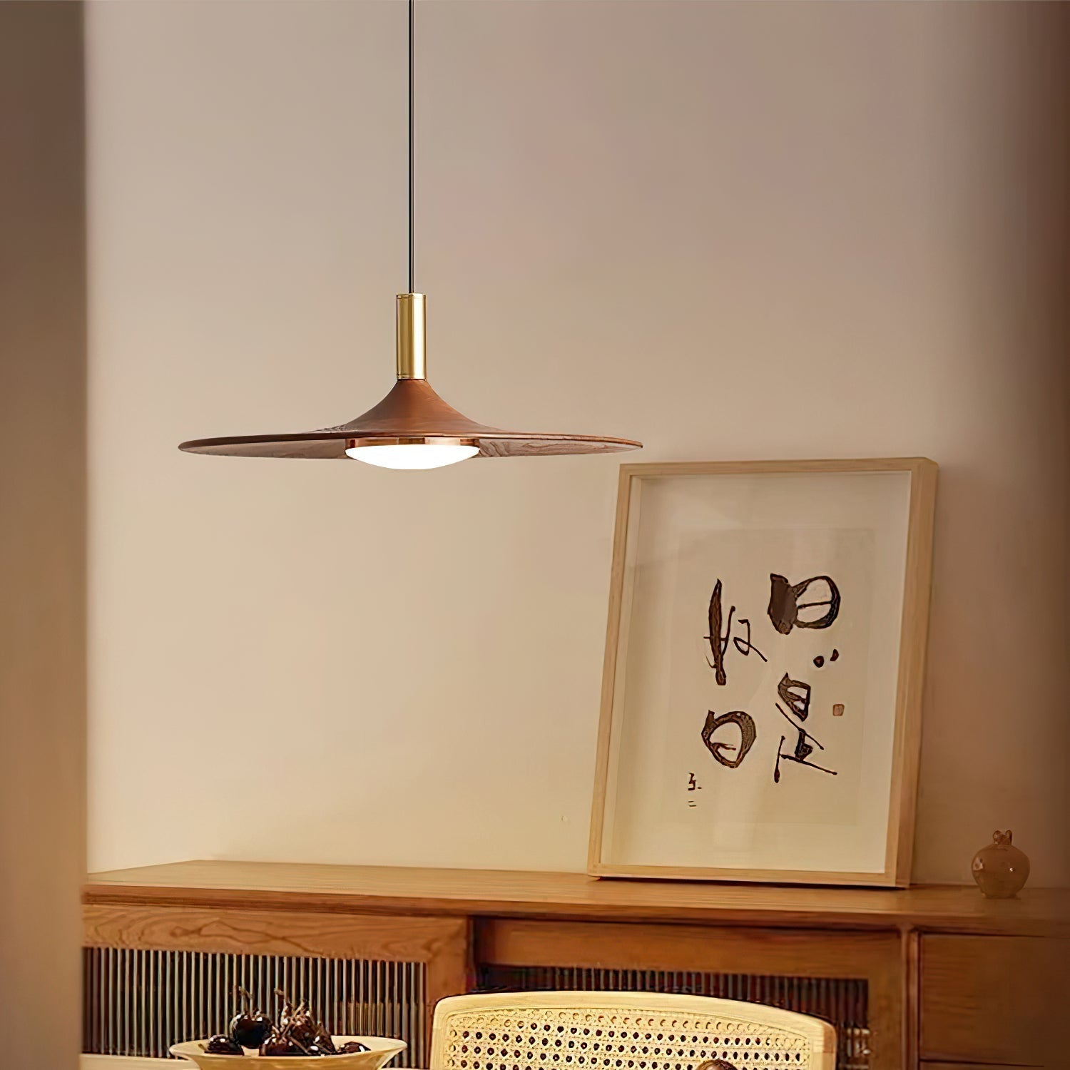 Pendant Light Hat Shape Midcentury - Neutralighting