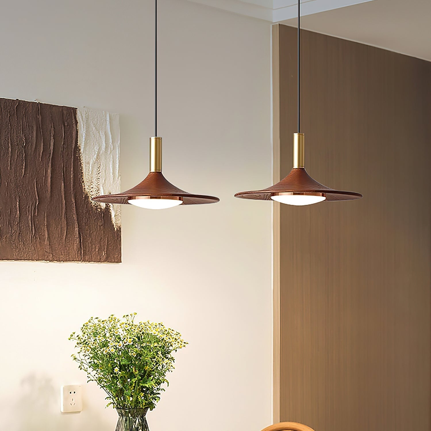 Pendant Light Hat Shape Midcentury - Neutralighting