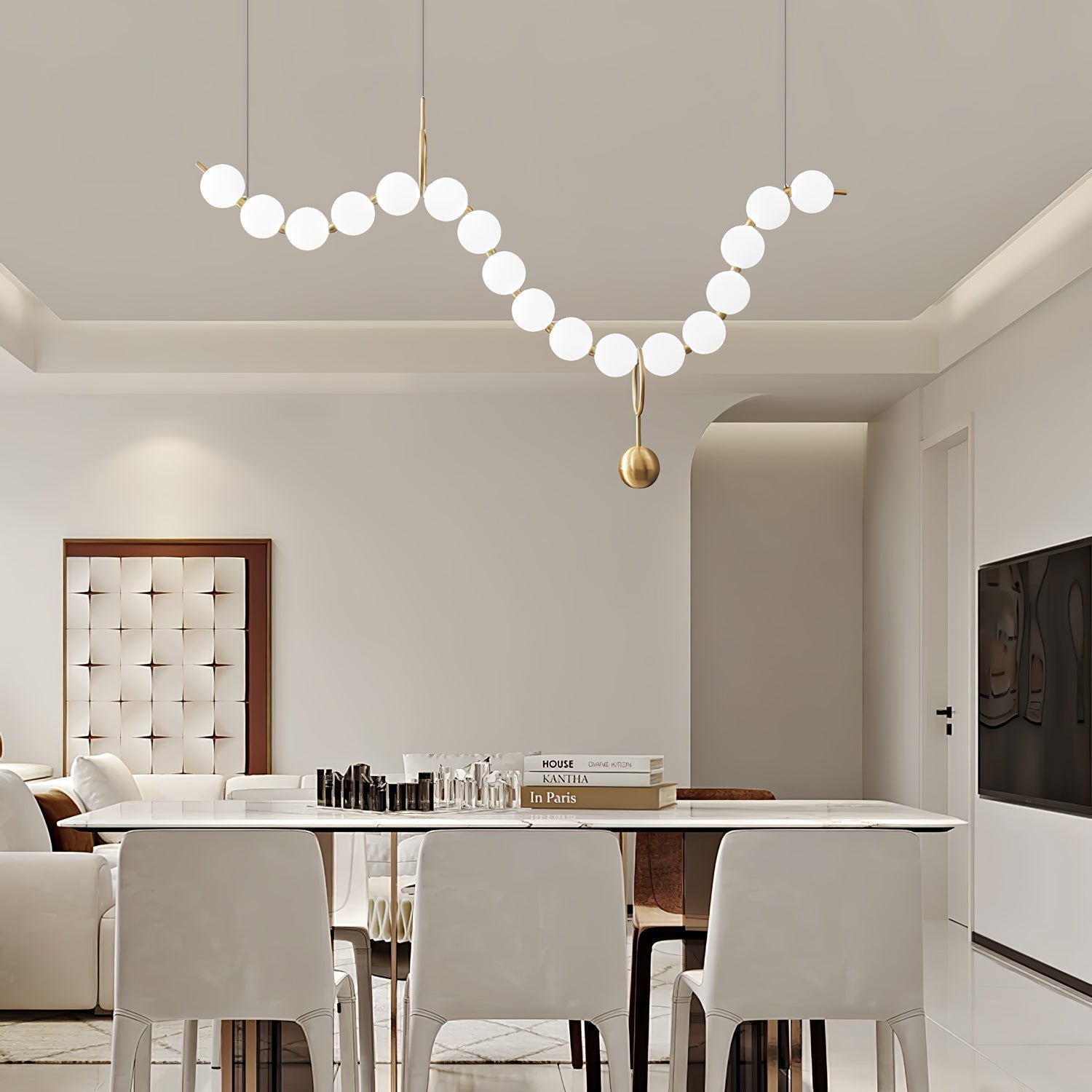Lustra Pendant Lamp Necklace Glass - Letslighting
