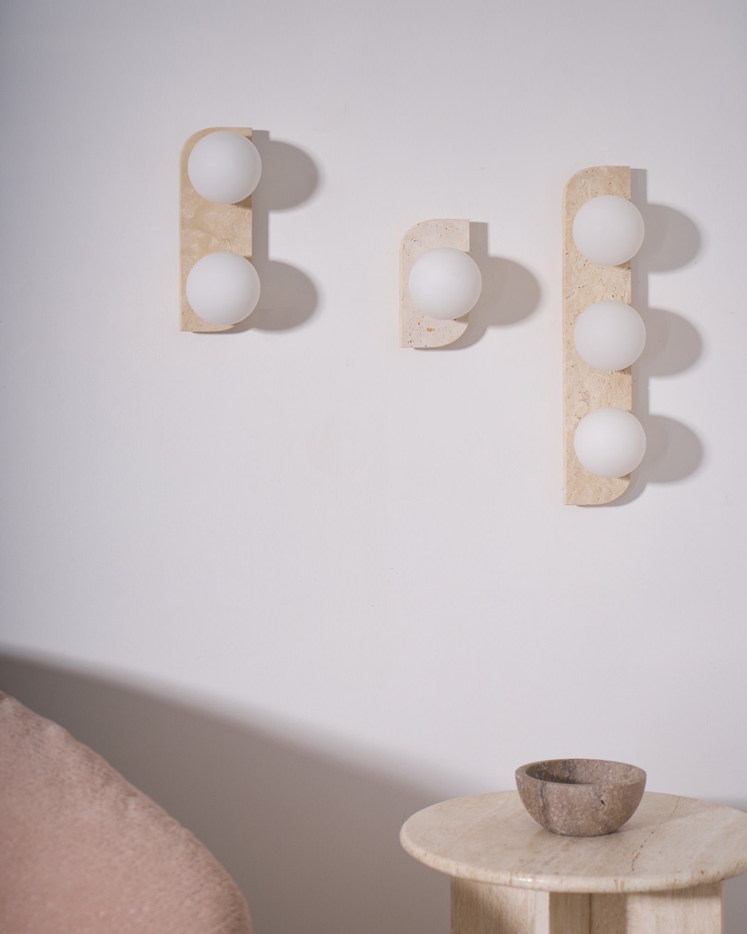 Ritta Travertine Wall Lamp - Neutralighting
