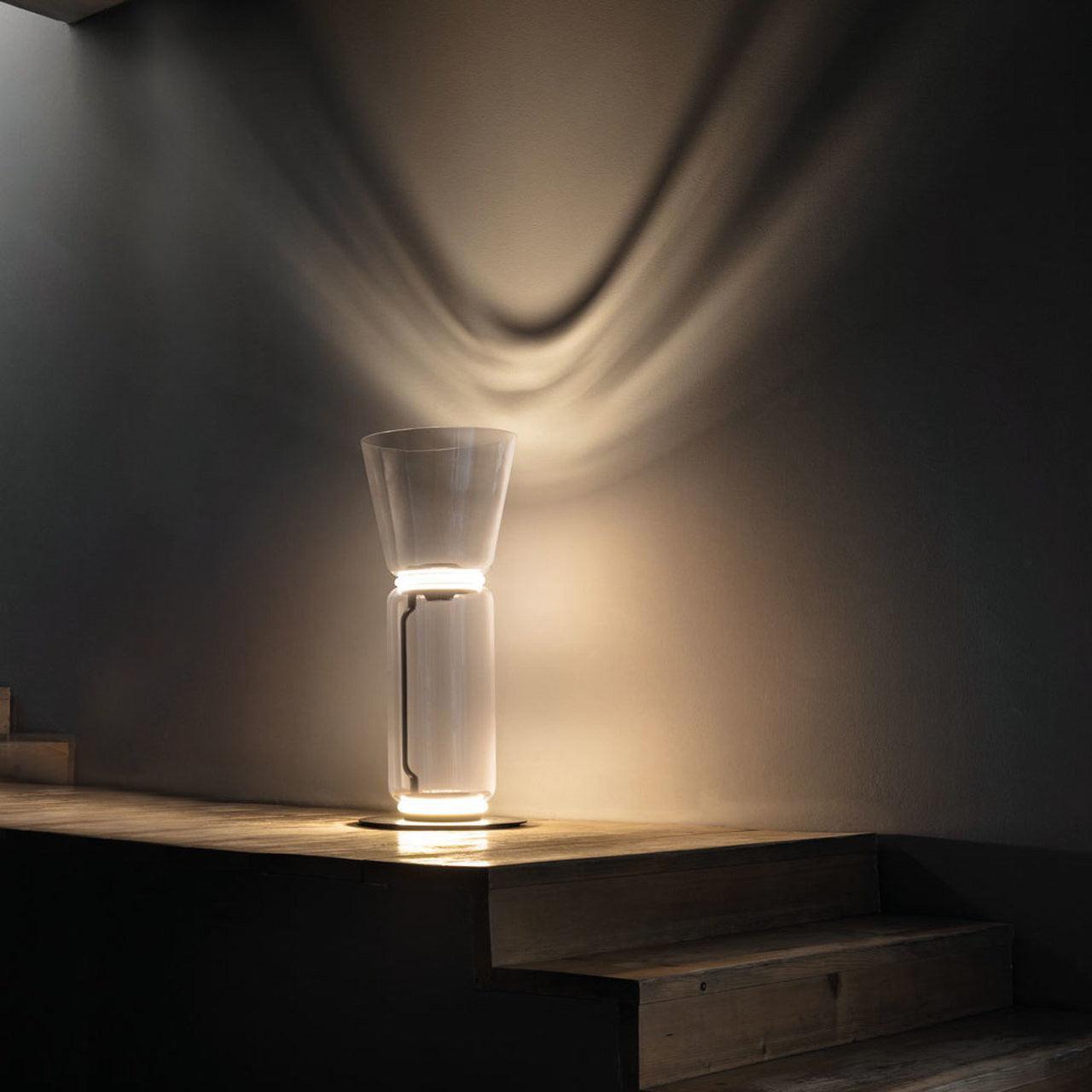 Lustra Floor Lamp Bamboo Glass - Letslighting