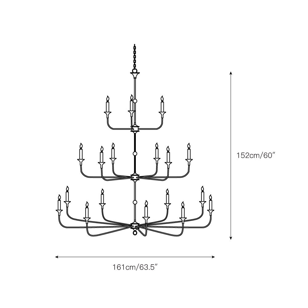 Wisp Grande Vintage Industrial Bronze Chandelier - Letslighting