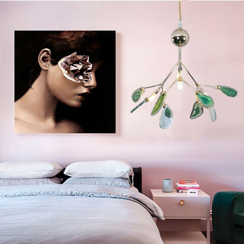 Aria Agate Creative Colourful Chandelier Bedroom/Living Room