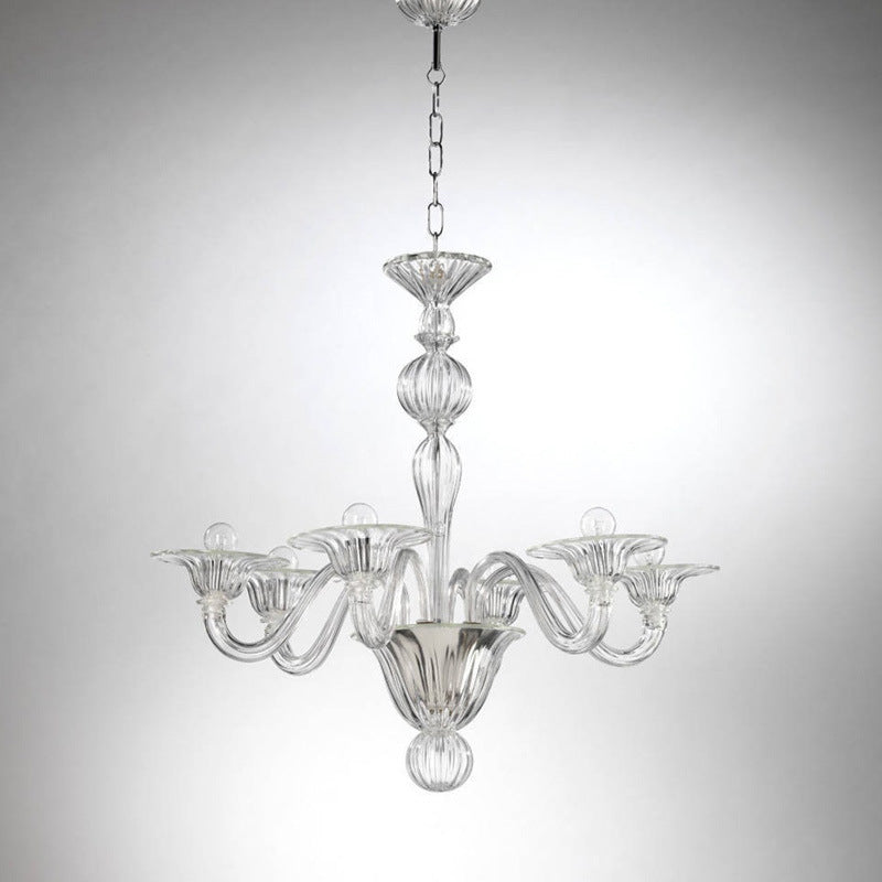 Silva Chandelier Retro Glass Yellow&Green&Clear