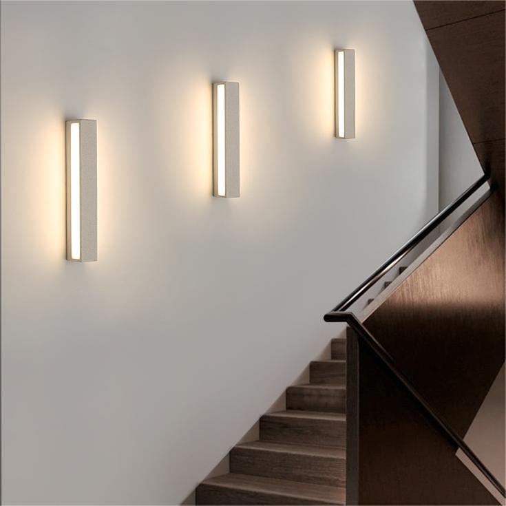 Ray LED Outdoor Wall Lamp, Black & White