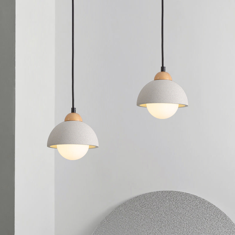 Muto Modern Pendant Light Cement White Bedroom/Kitchen Island