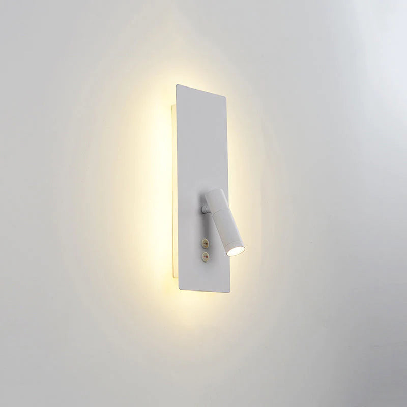 Ray Modern Flashlight Metal/Acrylic Wall Lamp Spotlight, Gold/Black/White