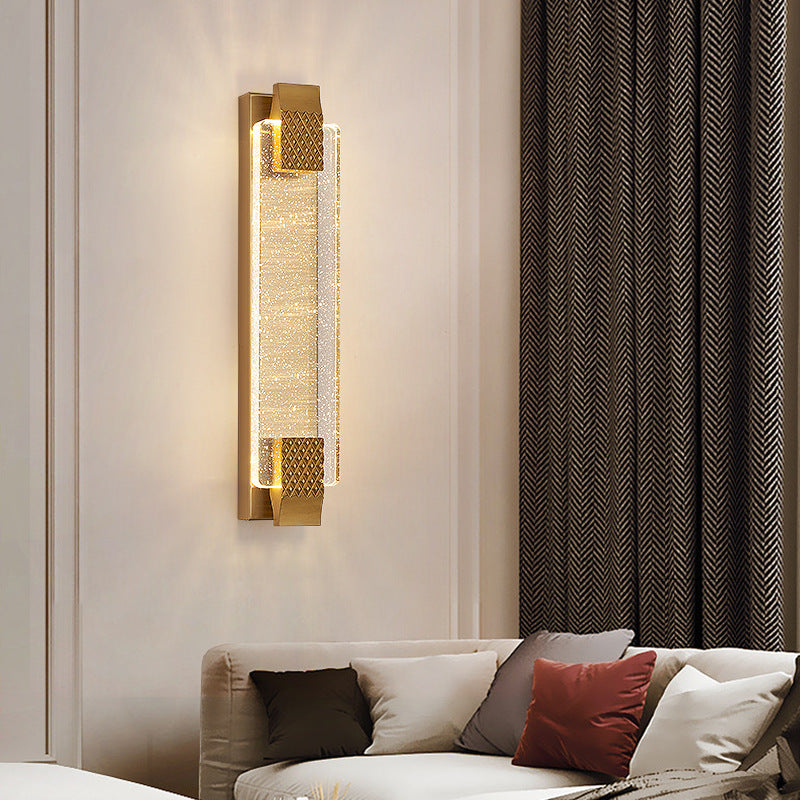 Arisha Modern Indoor Wall Lamp Metal/Glass Living Room/Dining Room