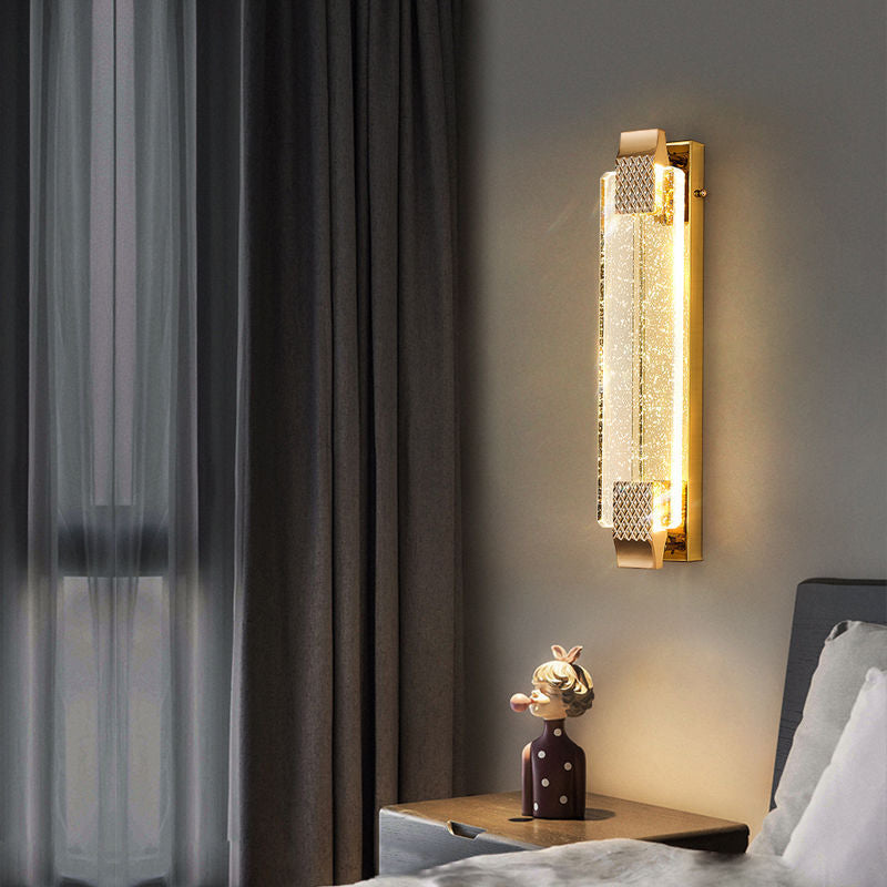 Arisha Modern Indoor Wall Lamp Metal/Glass Living Room/Dining Room