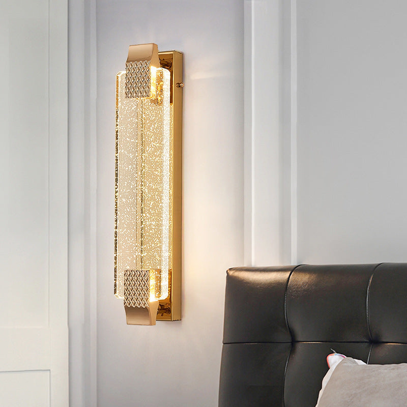 Arisha Modern Indoor Wall Lamp Metal/Glass Living Room/Dining Room