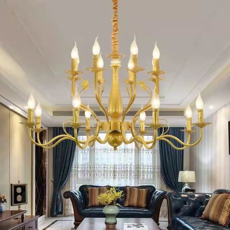 Silva Chandelier Rustic Glass Living Room Bedroom