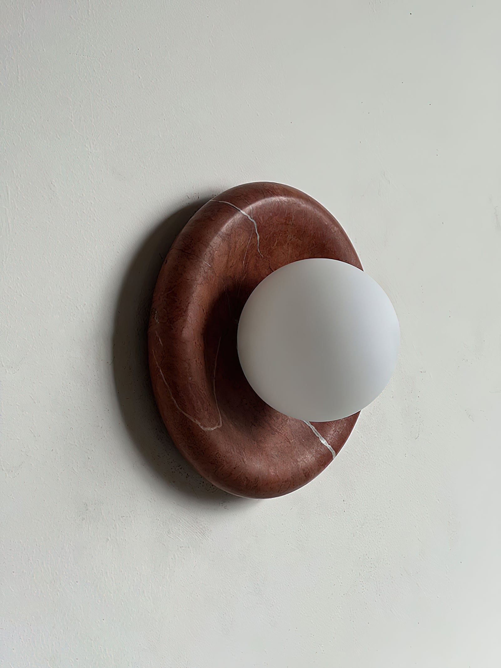 Vomire Applique Murale en Marbre Rouge Nordique Premium - Neutralighting