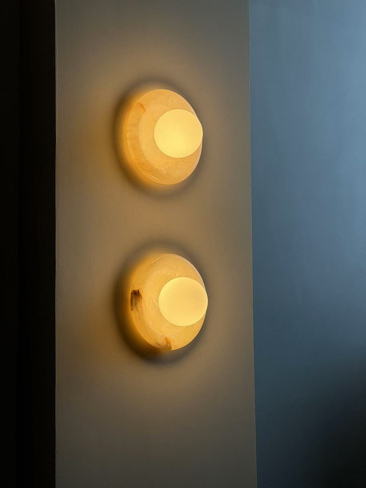 Aursilos Premium Nordic Art White Jade Glass Sconce Wall Lamp - Letslighting