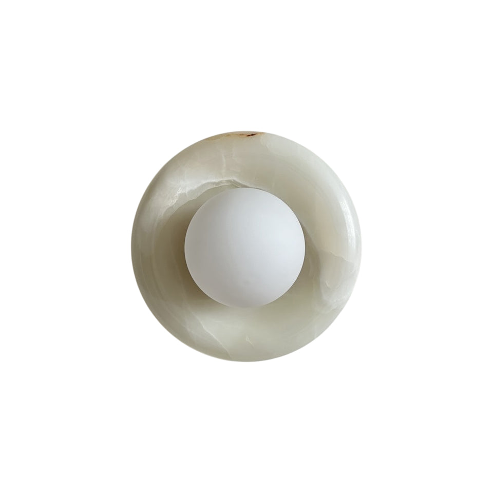 Aursilos Premium Nordic Art White Jade Glass Sconce Wall Lamp - Letslighting