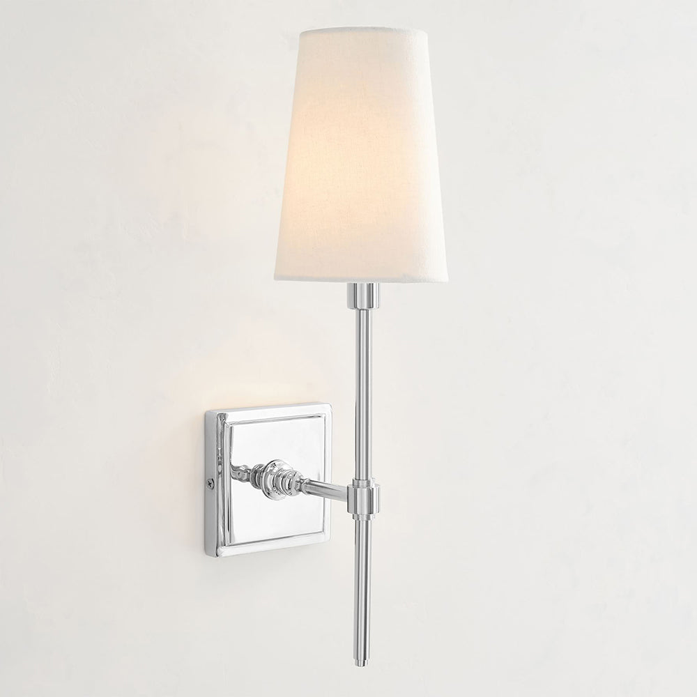 Vicarara Vintage Industrial Brass Fabric Wall Lamp - Letslighting