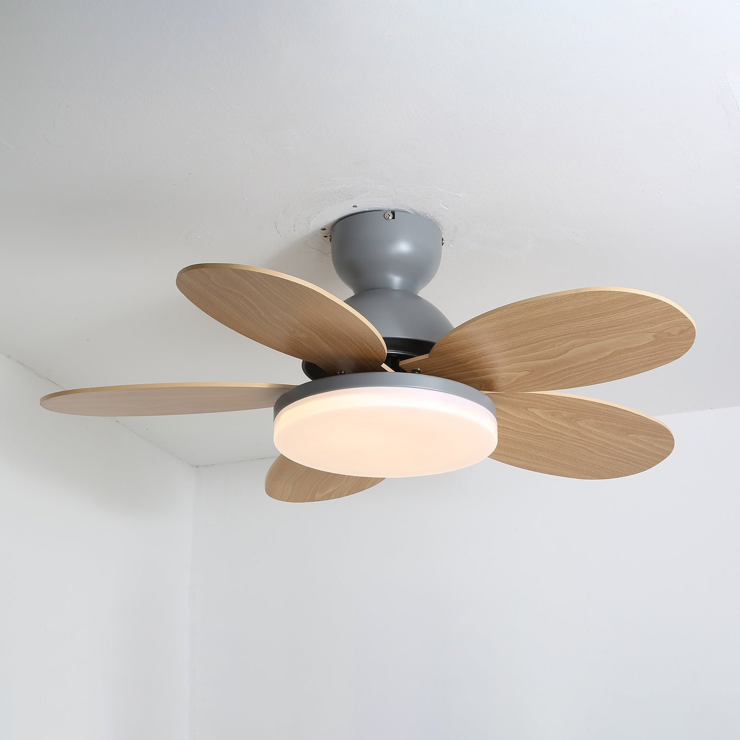 Liora Colorful Glass Kids Ceiling Fan Light - Letslighting