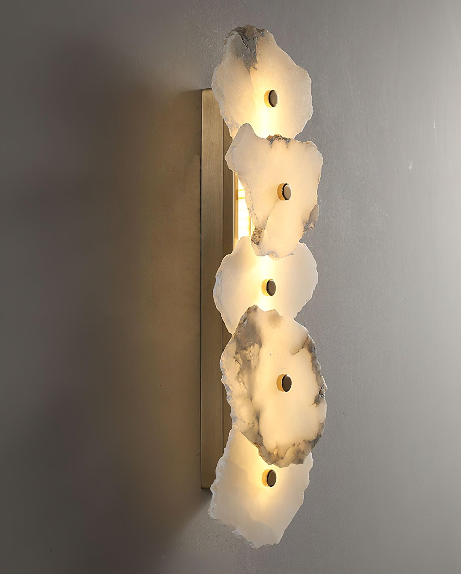 Alaeila Floral Cluster Alabaster Wall Light - Letslighting
