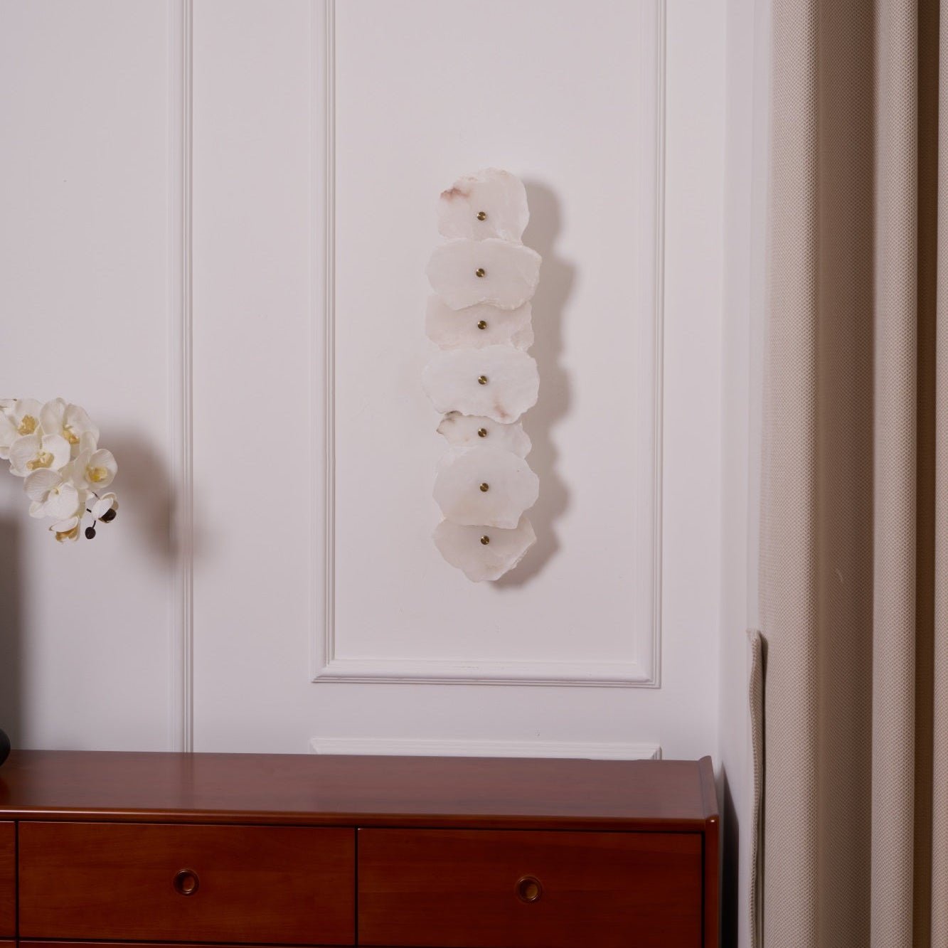Alaeila Floral Cluster Alabaster Wall Light - Letslighting