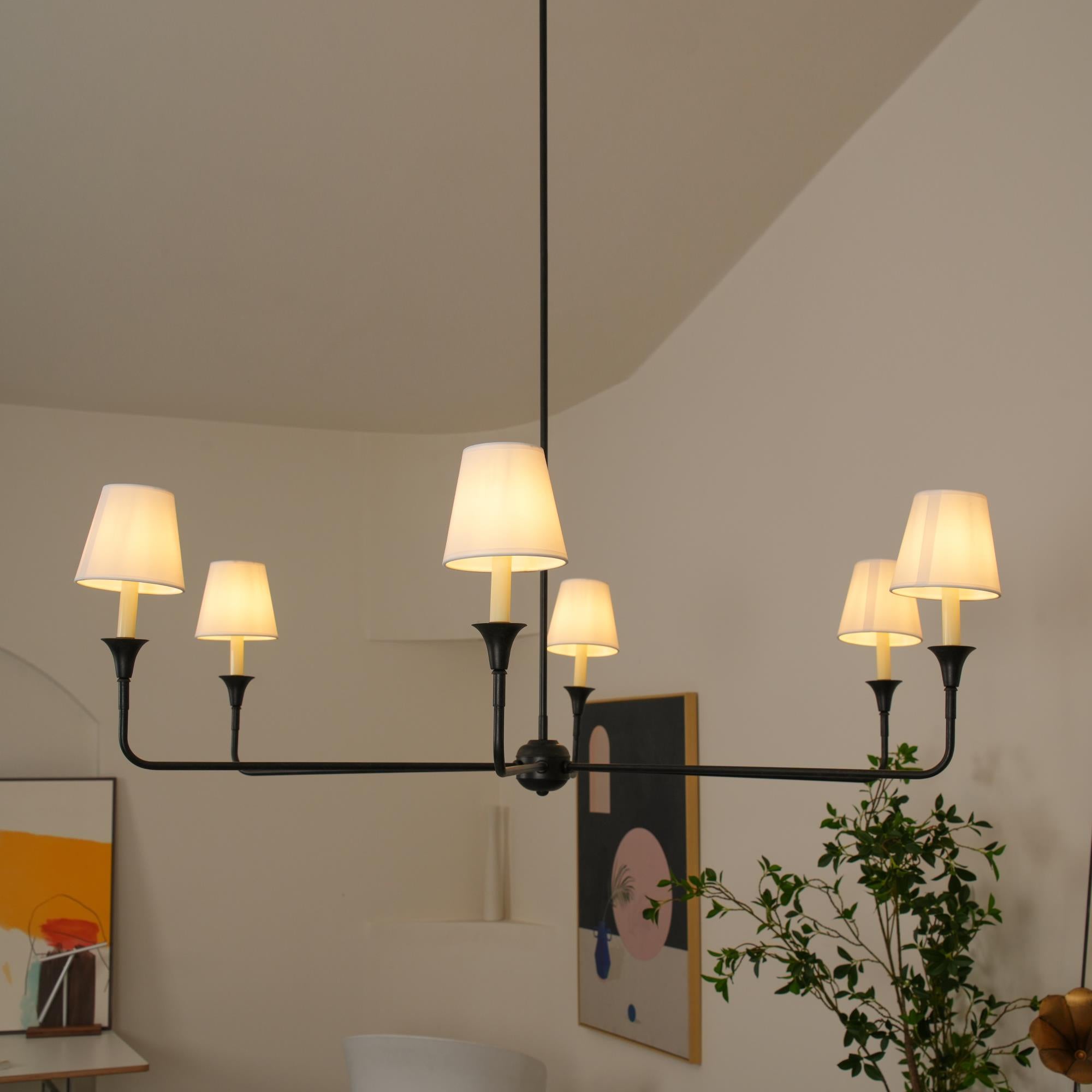 Arthaila Vintage Industrial Grande Fabric Chandelier - Letslighting