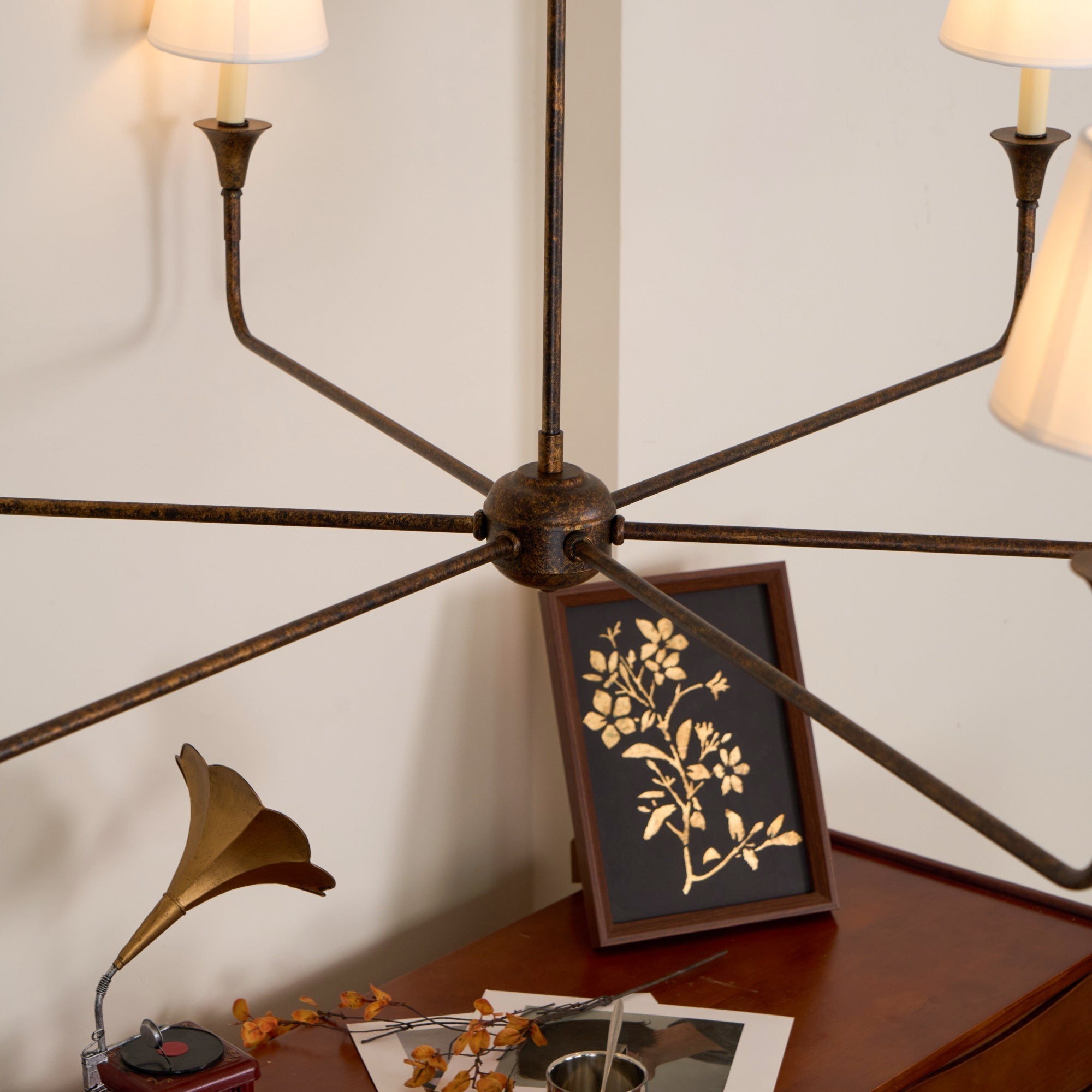 Arthaila Vintage Industrial Grande Fabric Chandelier - Letslighting