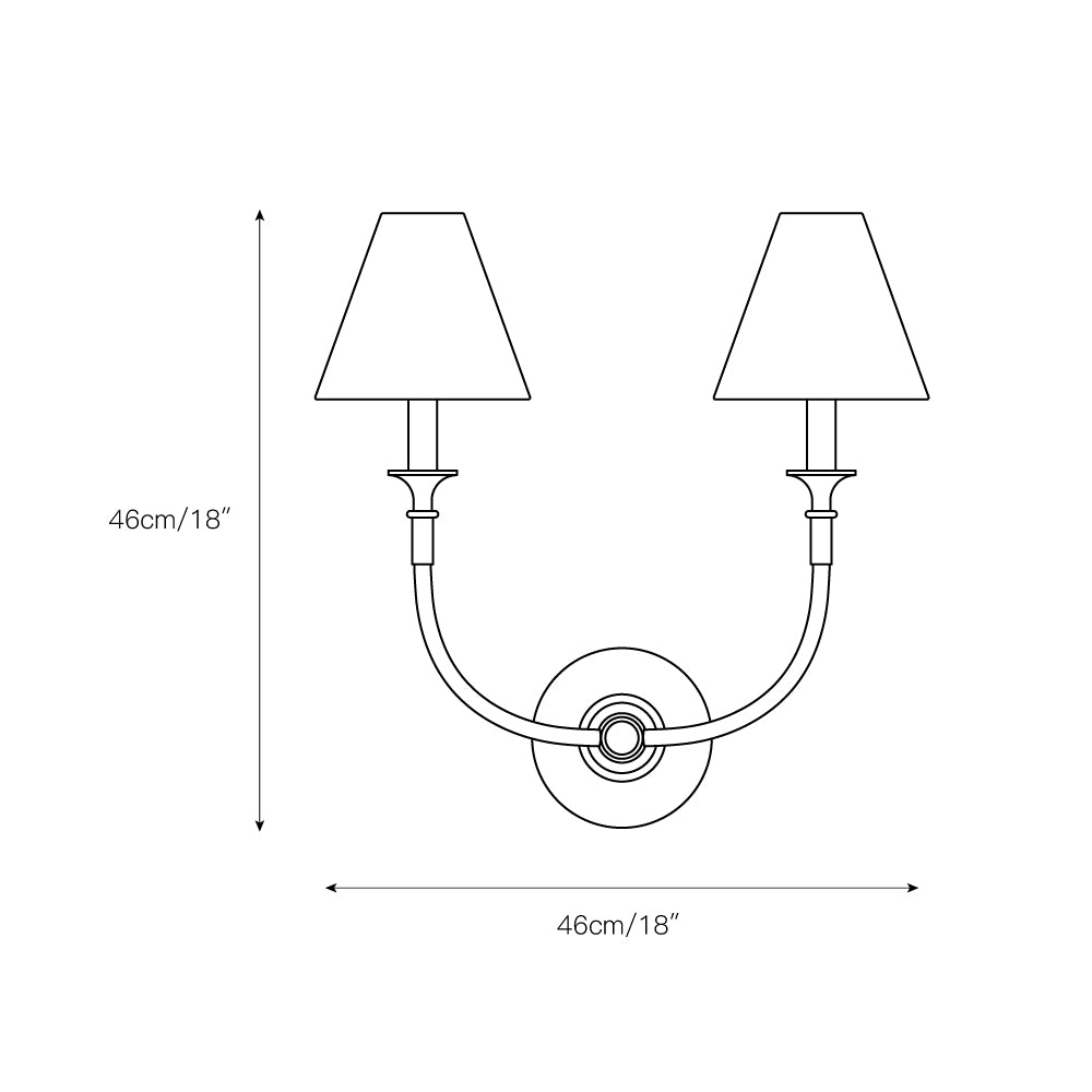 Cygnus Modern Minimalist Traditional Black Fabric Wall Lamp - Letslighting