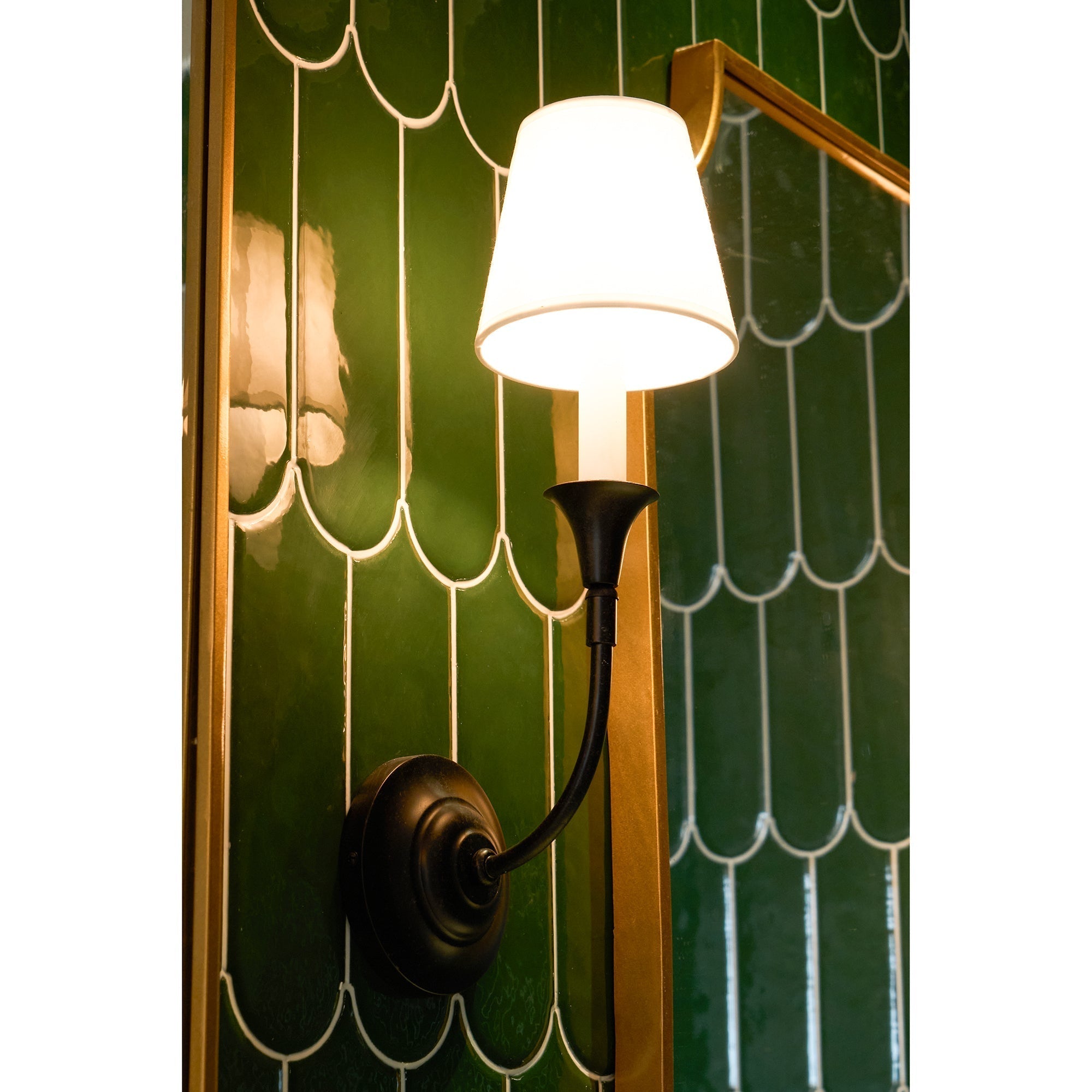 Cygnus Modern Minimalist Traditional Black Fabric Wall Lamp - Letslighting