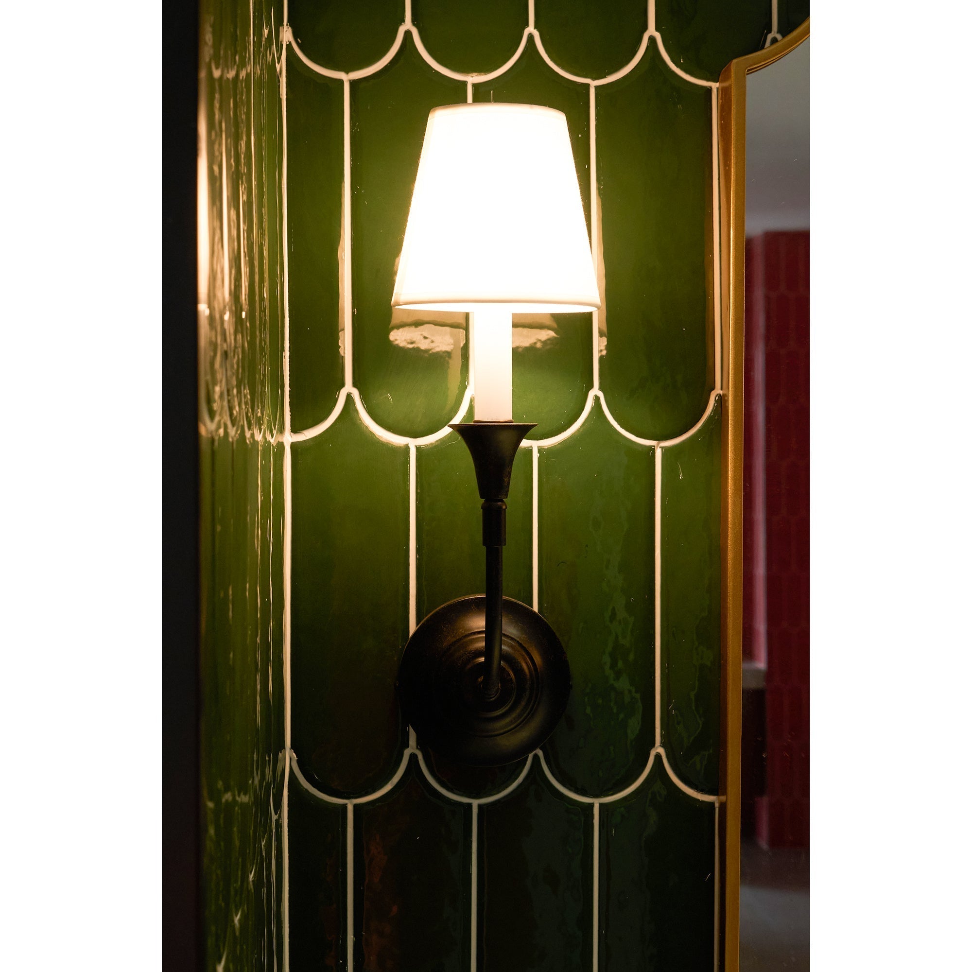 Cygnus Modern Minimalist Traditional Black Fabric Wall Lamp - Letslighting