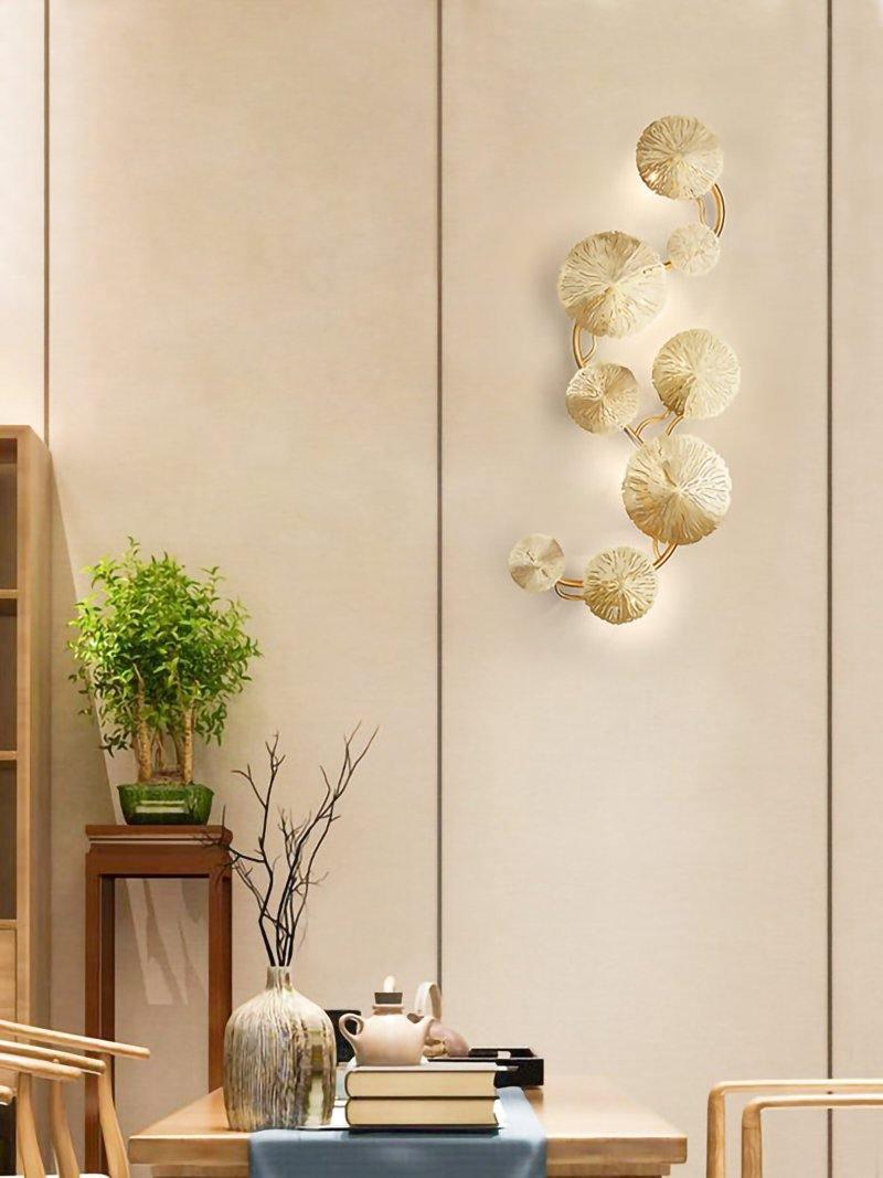 Lustra Applique Murale Feuille De Lotus En Laiton - Neutralighting