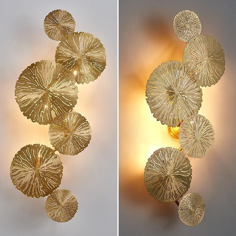 Lustra Applique Murale Feuille De Lotus En Laiton - Neutralighting