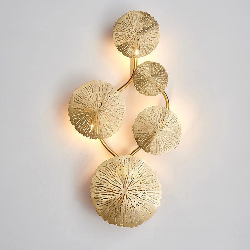 Lustra Applique Murale Feuille De Lotus En Laiton - Neutralighting