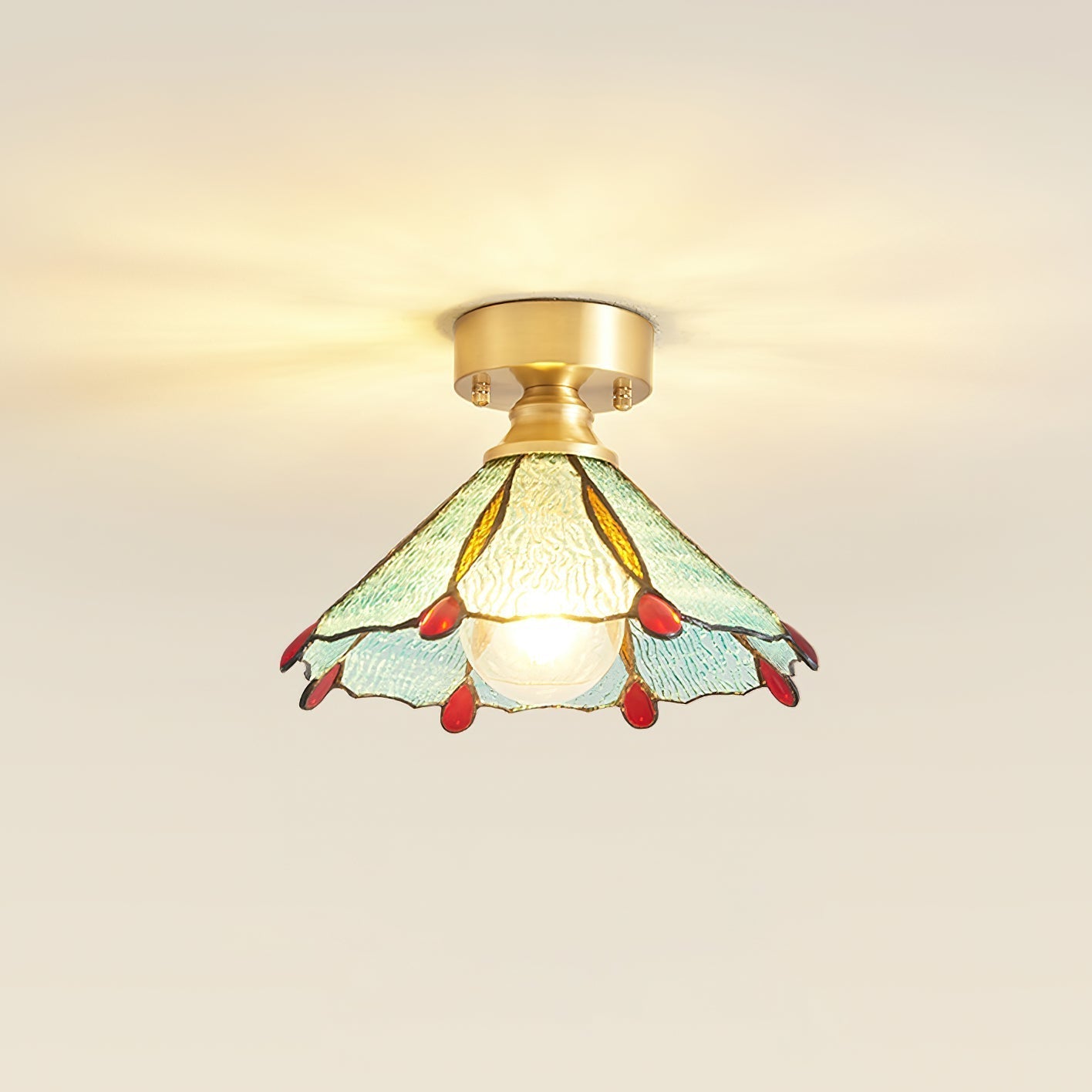 Civelle Tiffany Style Stained Glass Ceiling Light - Neutralighting