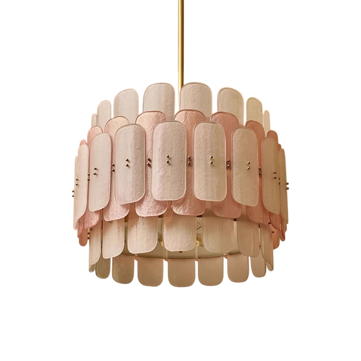 Rosalinne Modern Iron & Glass Chandelier