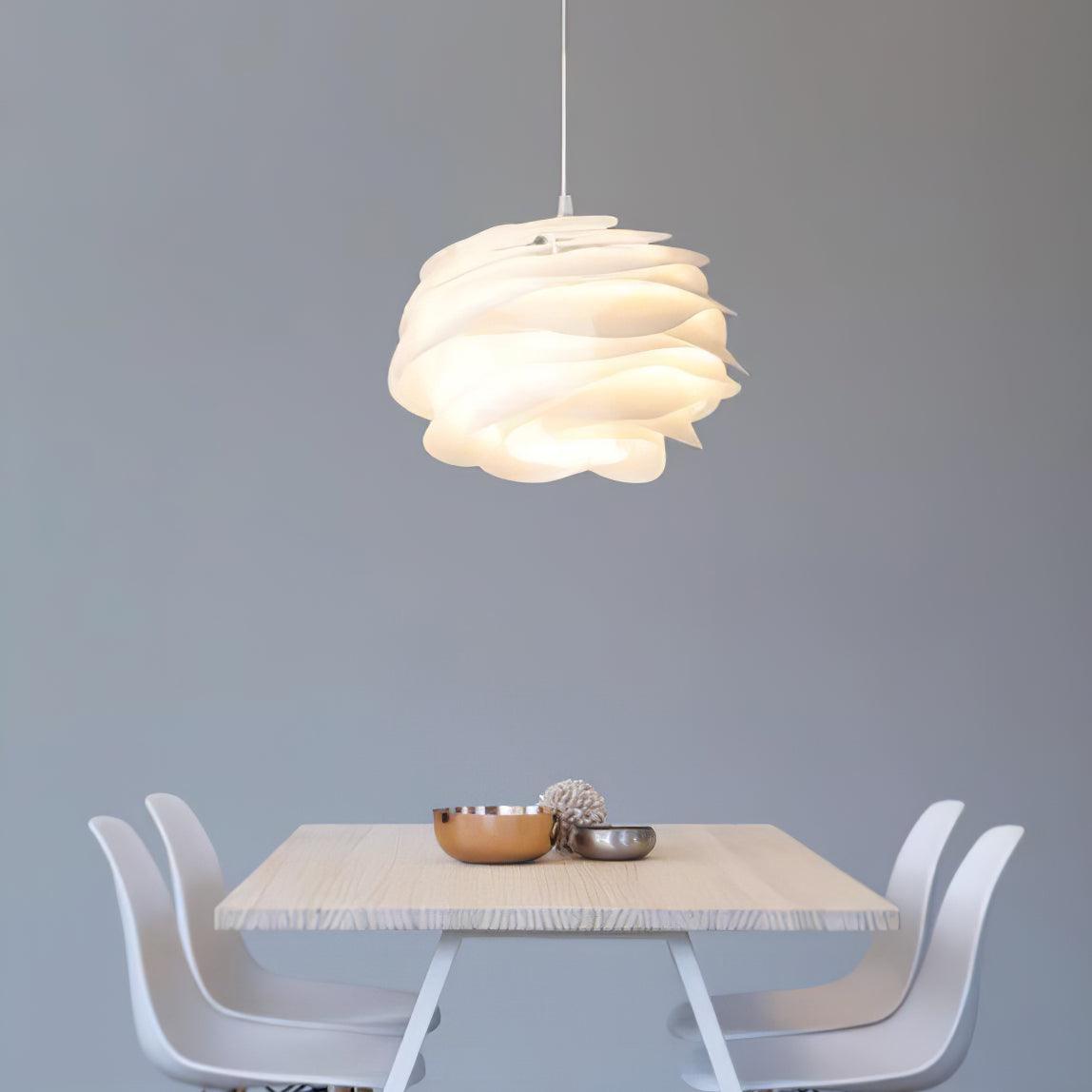 Solara Pendant Lamp PVC Rose Floral Layered Romantic - Letslighting