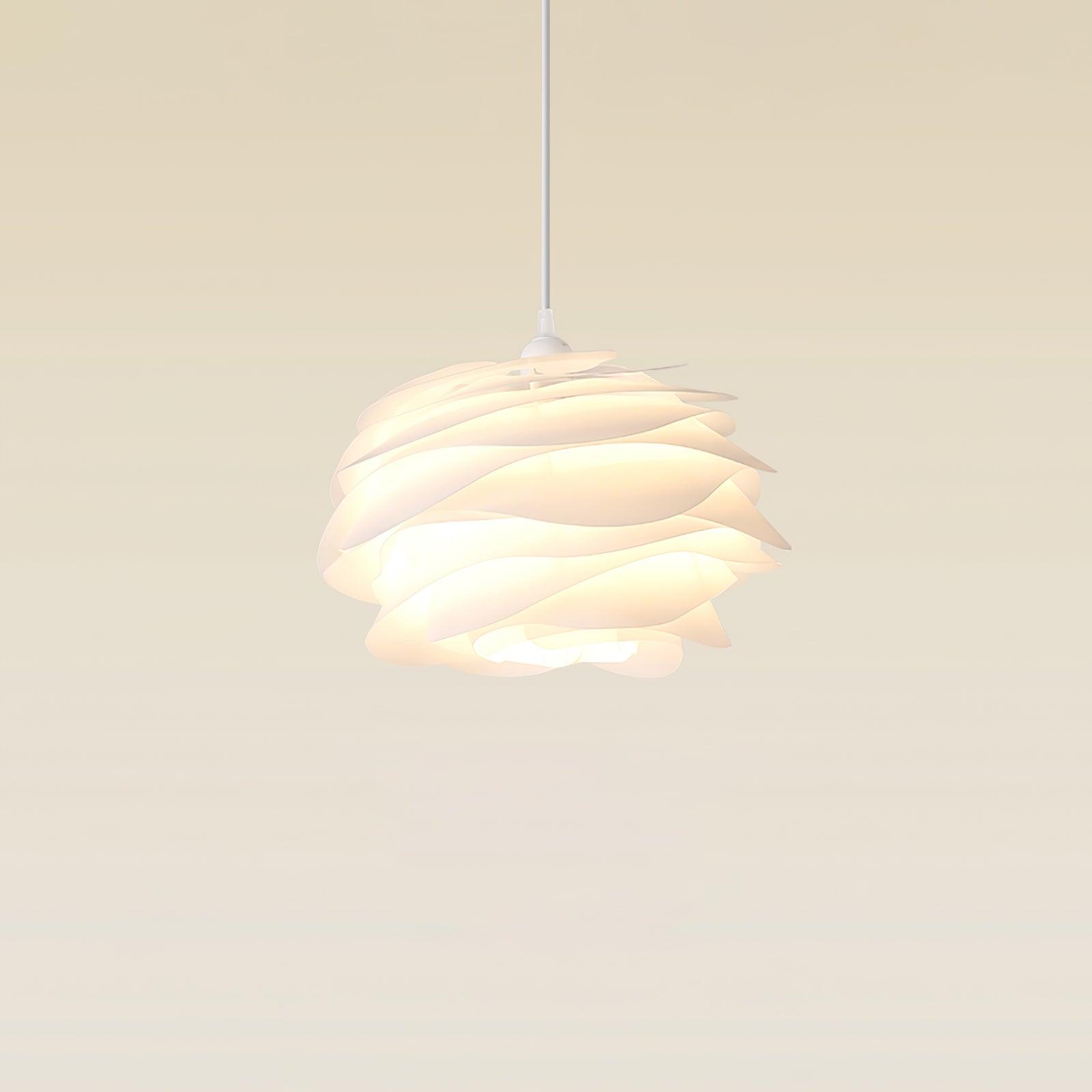 Solara Pendant Lamp PVC Rose Floral Layered Romantic - Letslighting
