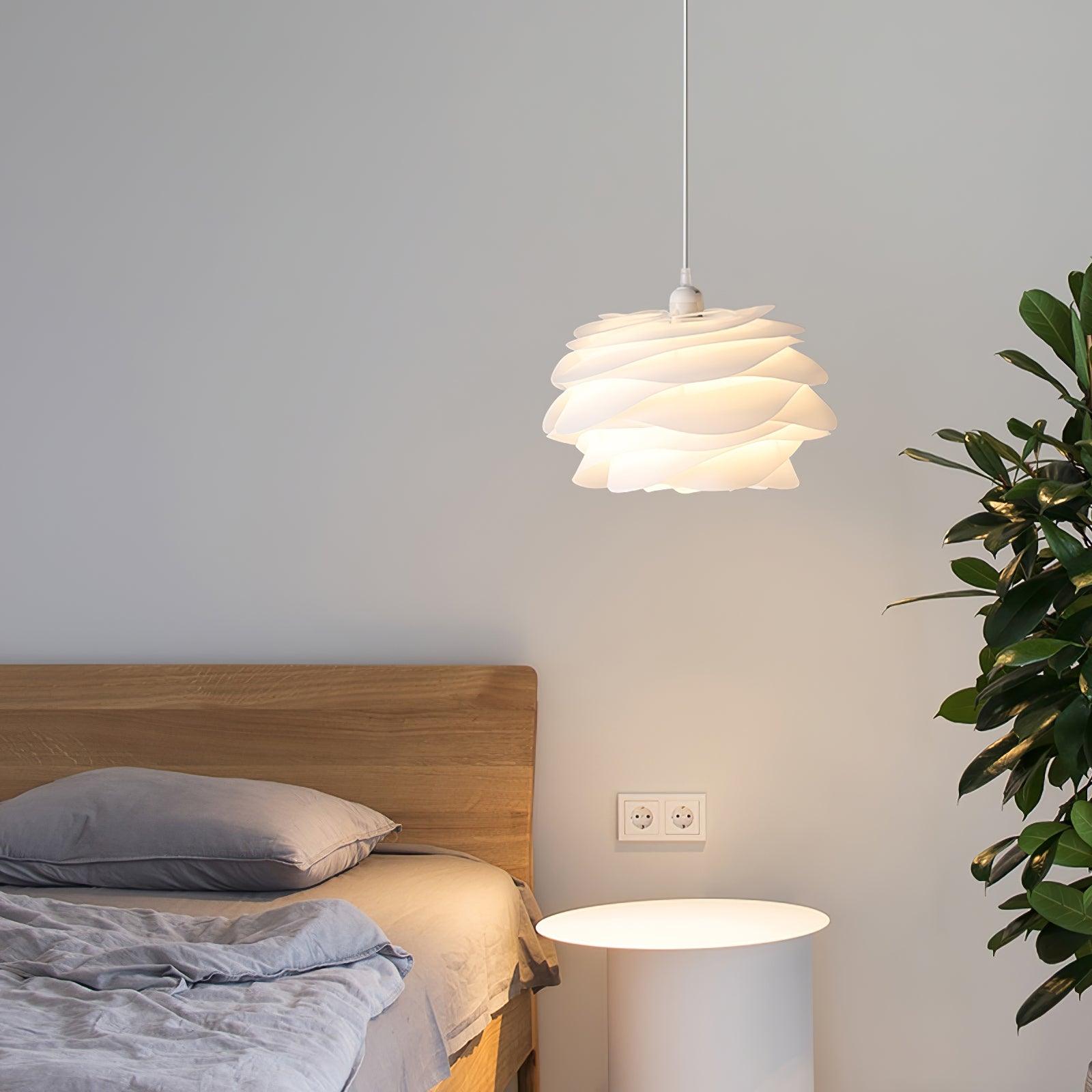 Solara Pendant Lamp PVC Rose Floral Layered Romantic - Letslighting