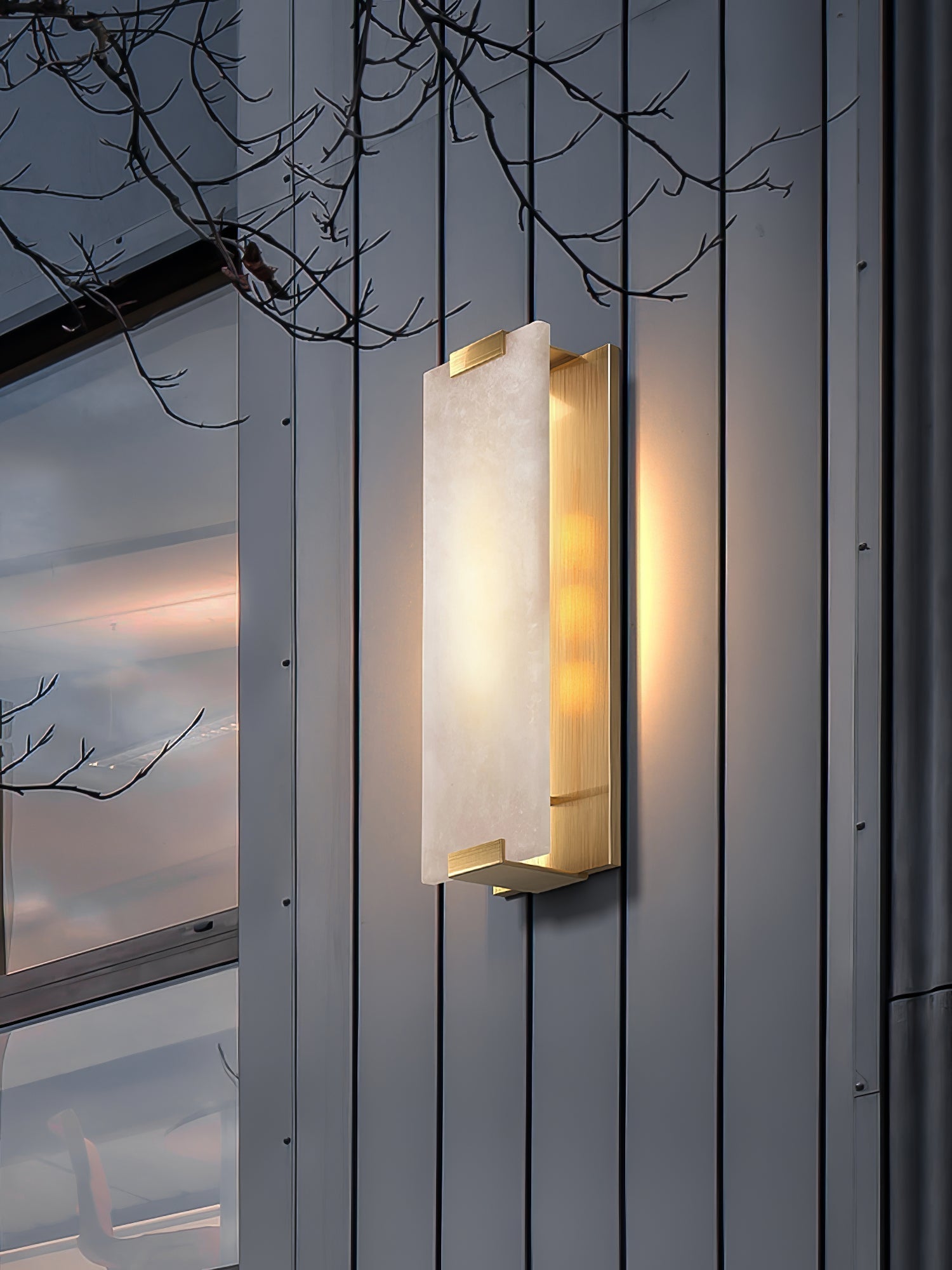 Roux Wall Lamp Alabaster Panel Glow - Neutralighting